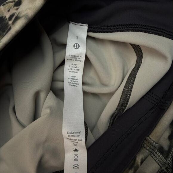 LULULEMON Invigorate High-Rise Tight 25" Size 2 Dispersed Light Raw Linen Multi - Picture 5 of 8